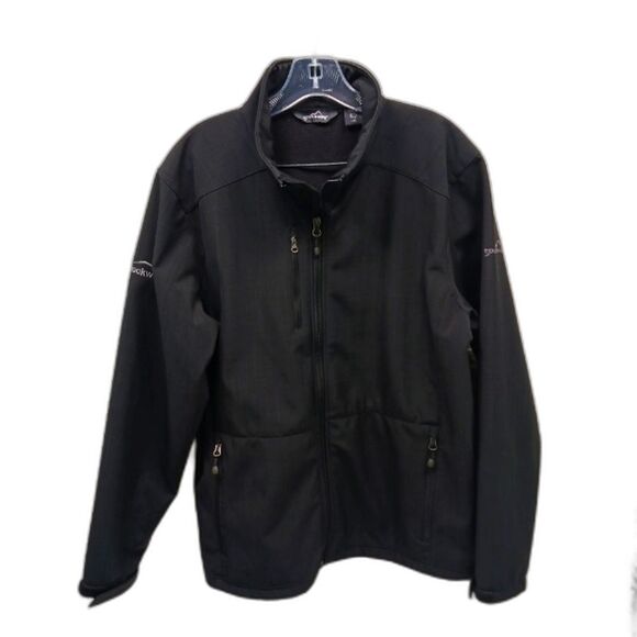 Eddie Bauer Other - Eddie Bauer Rockwell Collard Jacket Men's Large 3 zip Pockets Velcro cuff.